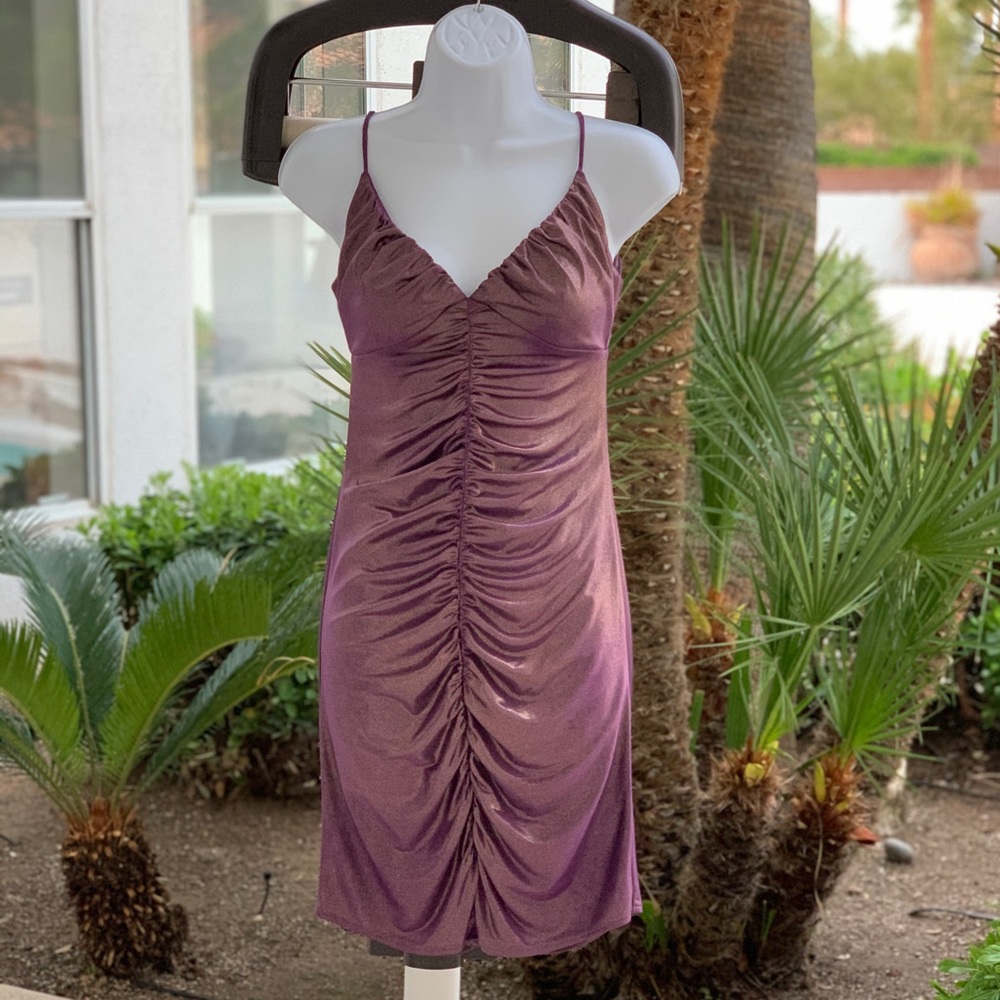 Purple Gold Fashion Dress